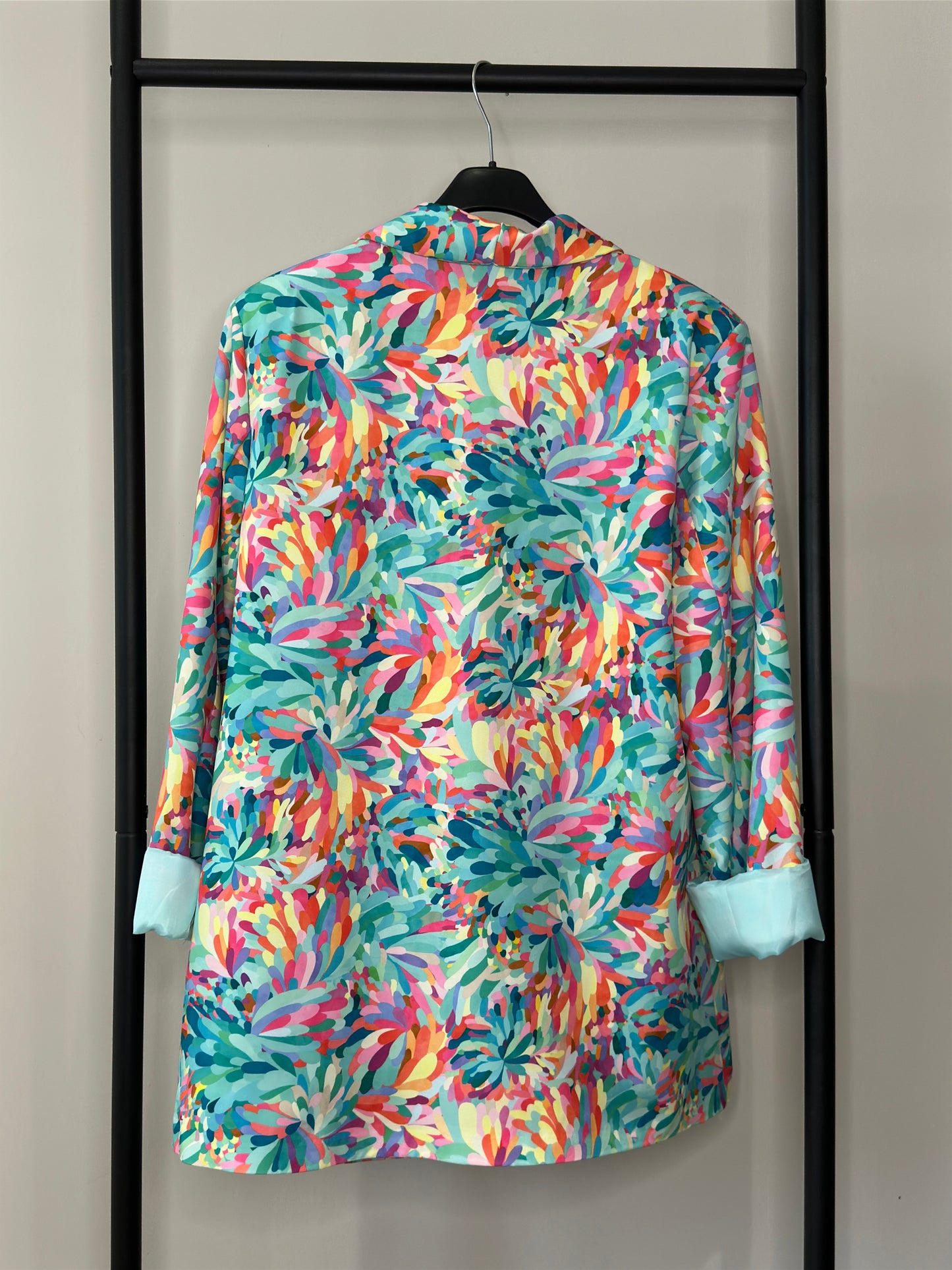 Veste blazer vert d'eau