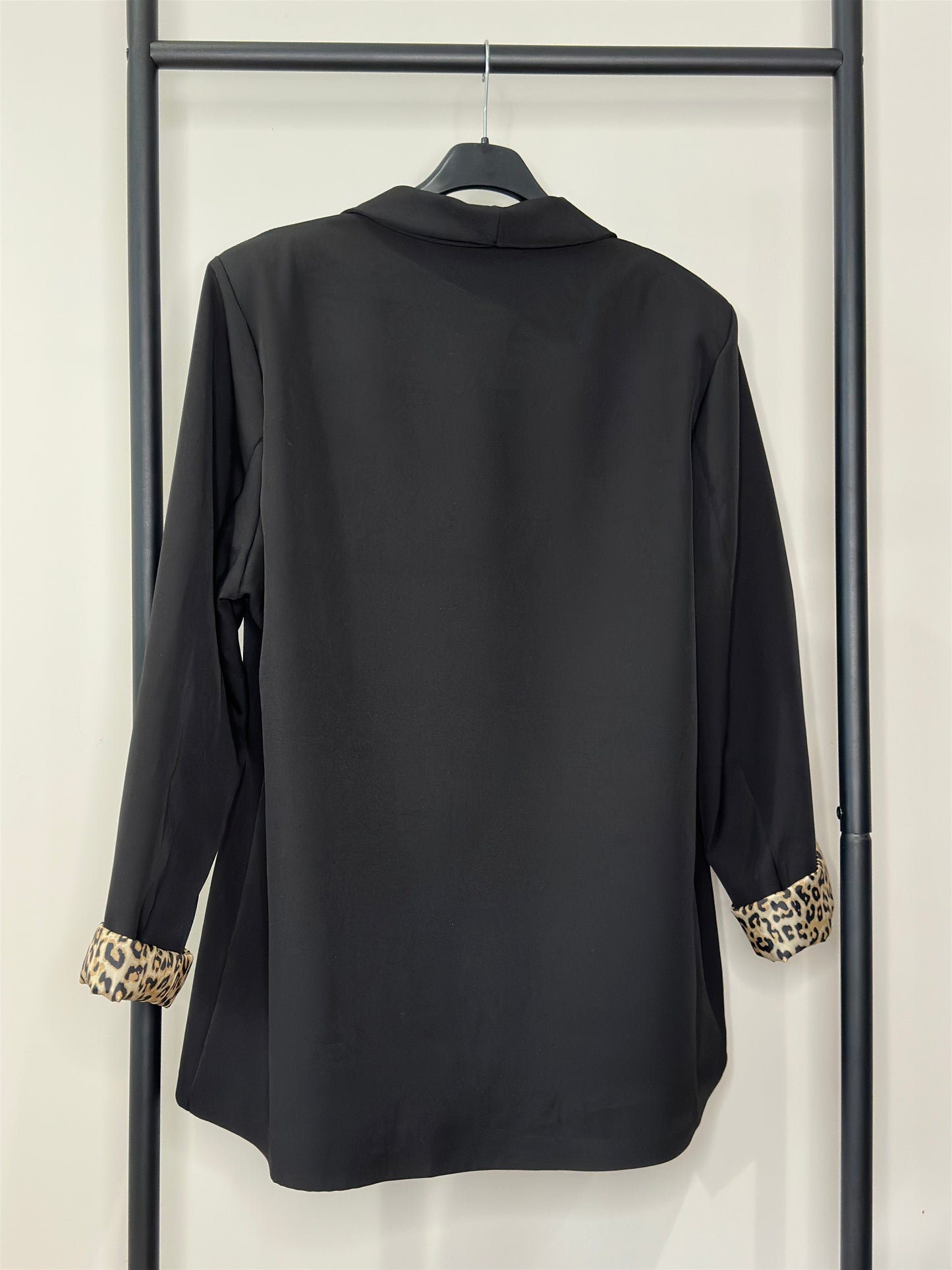Blazer manchettes léopard