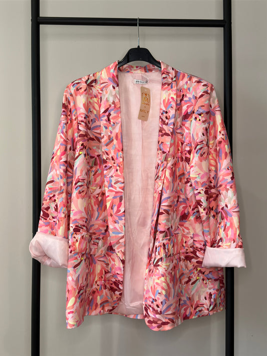 Veste blazer rose